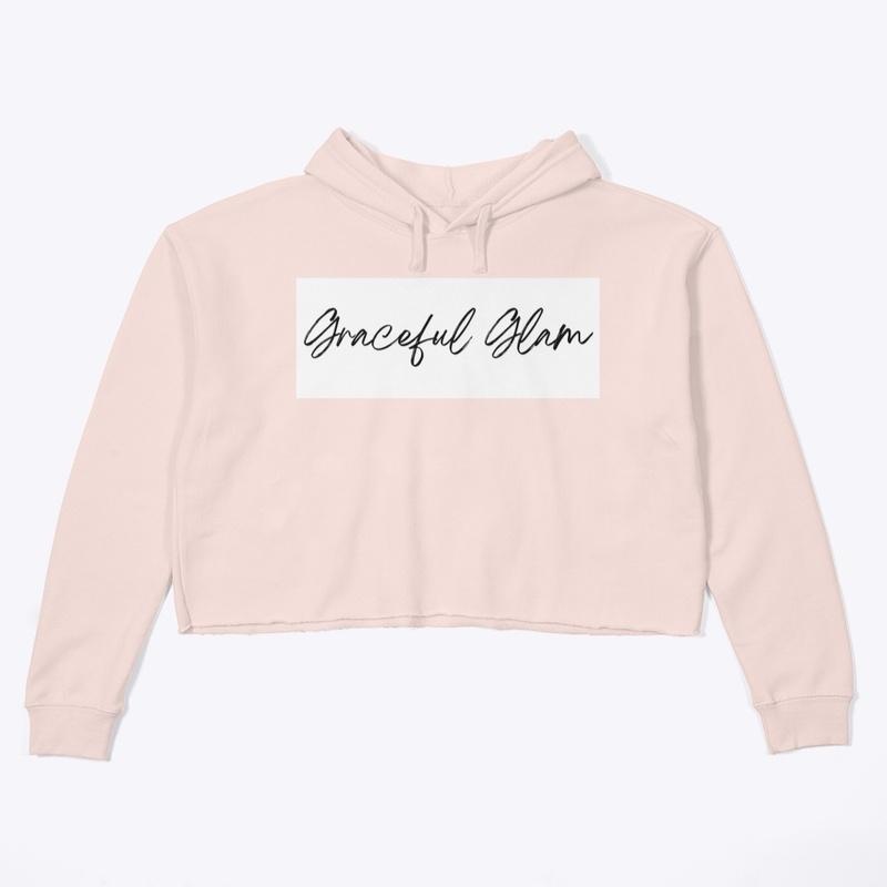 Graceful Glam Cropped Sweatshirt